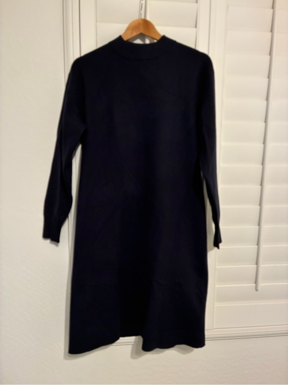NWT Uniqlo Japan Navy Sweater Dress L